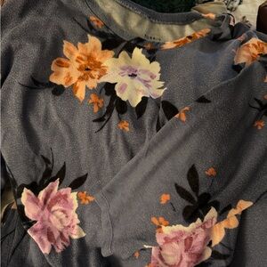 Torrid Super Soft Plush Top in Blue and Pink